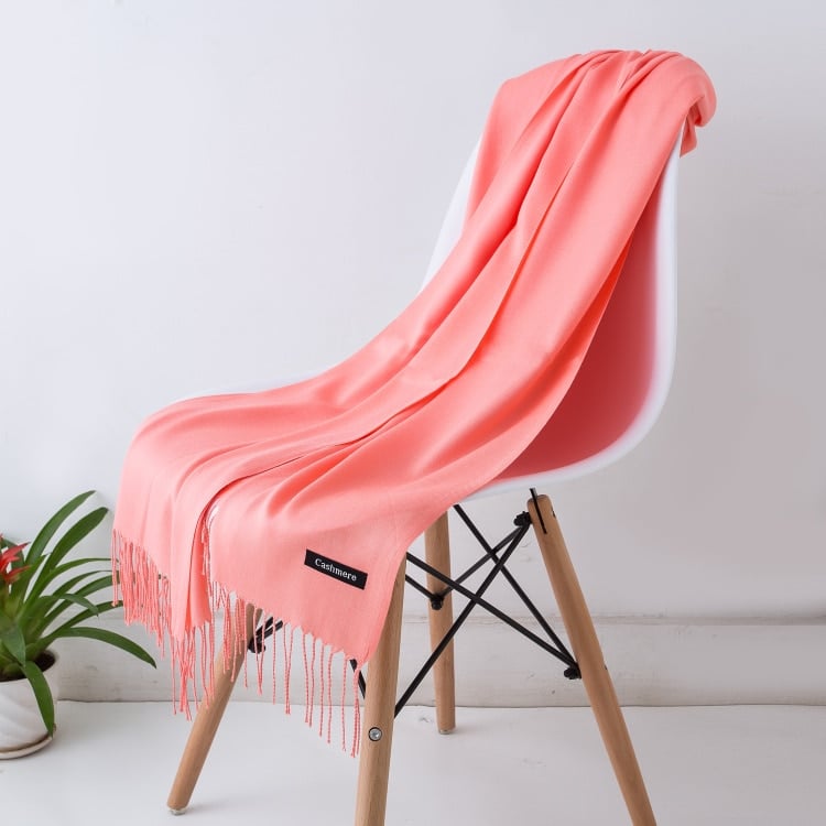 Écharpe en Cachemire Rose bonbon 46