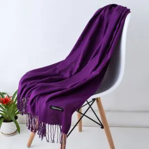 Écharpe en Cachemire Mauve 44